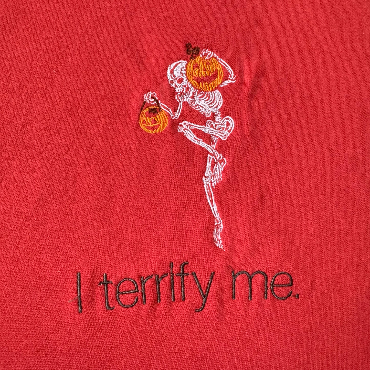 I Terrify Me - Embroidered Turtleneck - Large