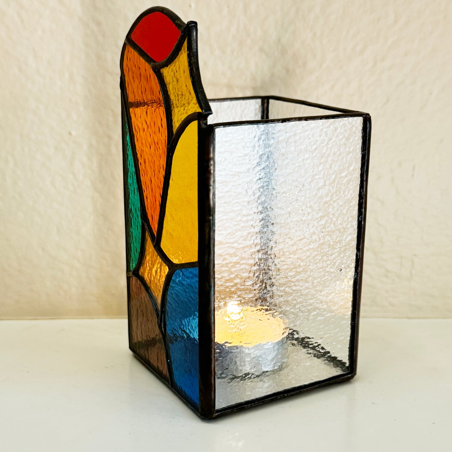 Pride Sparks Votive Holder - Stained Glass