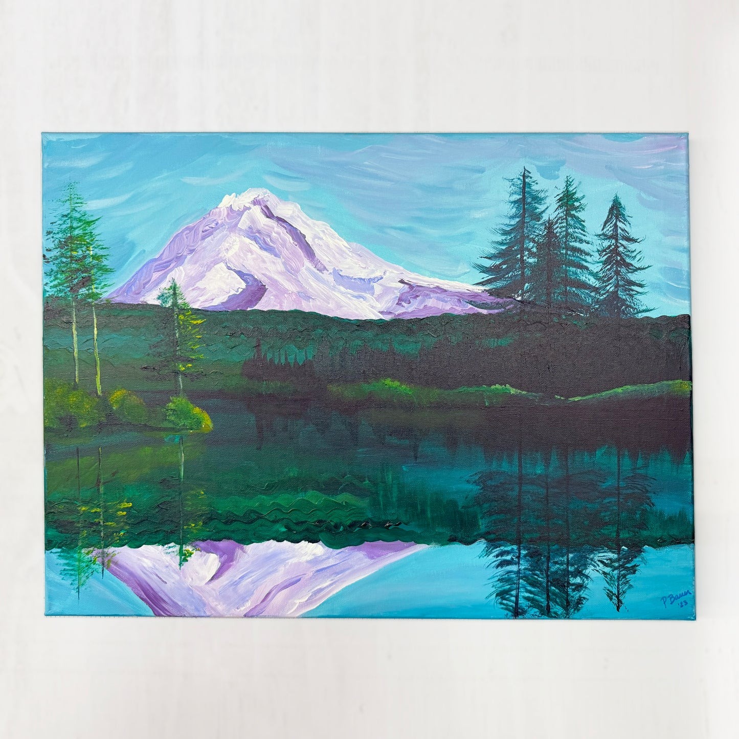 East? I Thought You Said Wy'East - Original Acrylic Painting - 18 x 24
