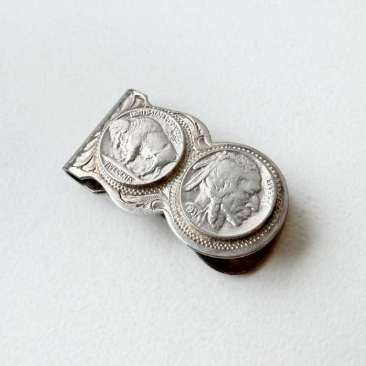 Buffalo Nickel Money Clip (1937) - Sterling Silver