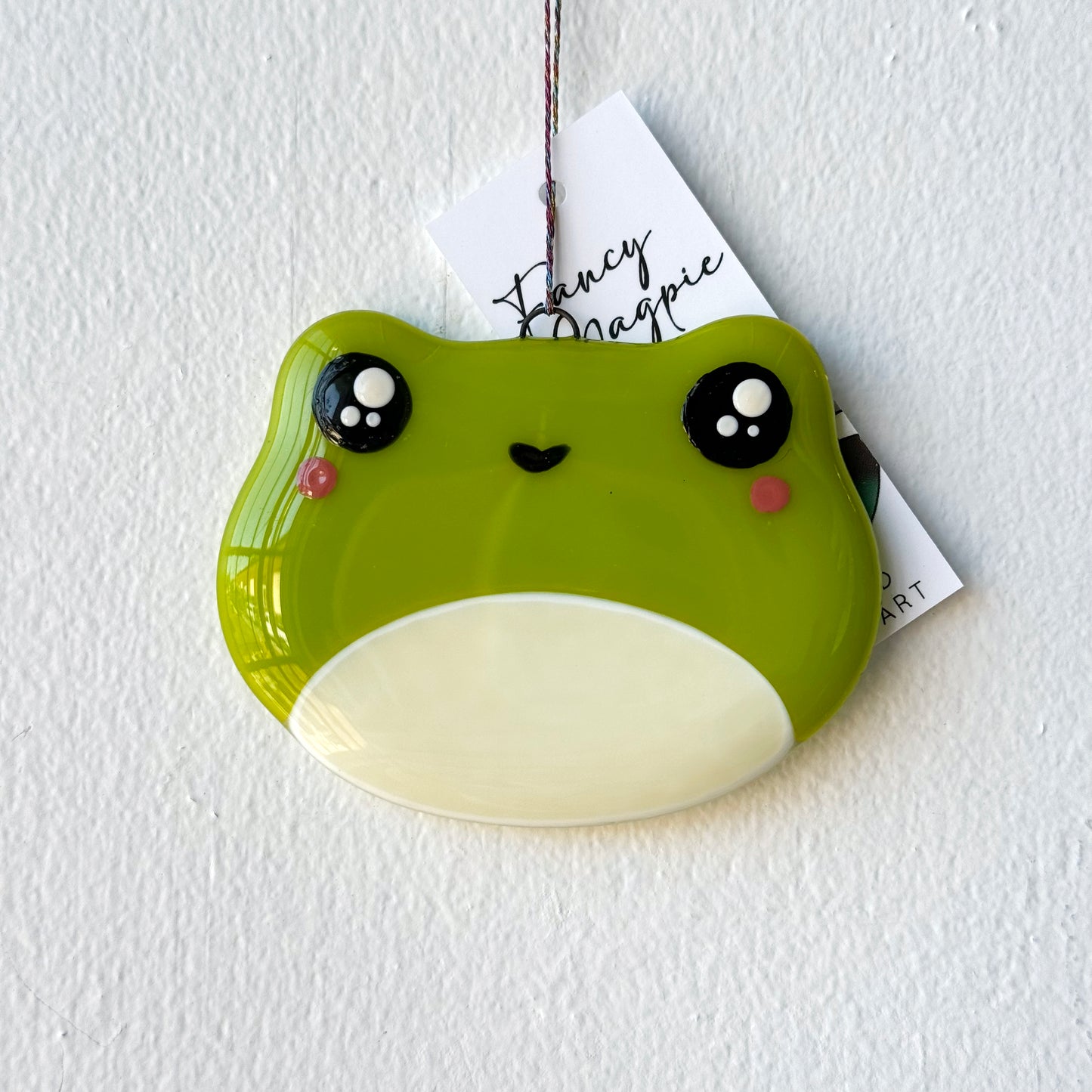 Ribbit-ulously Cute Ornament - Fused Glass