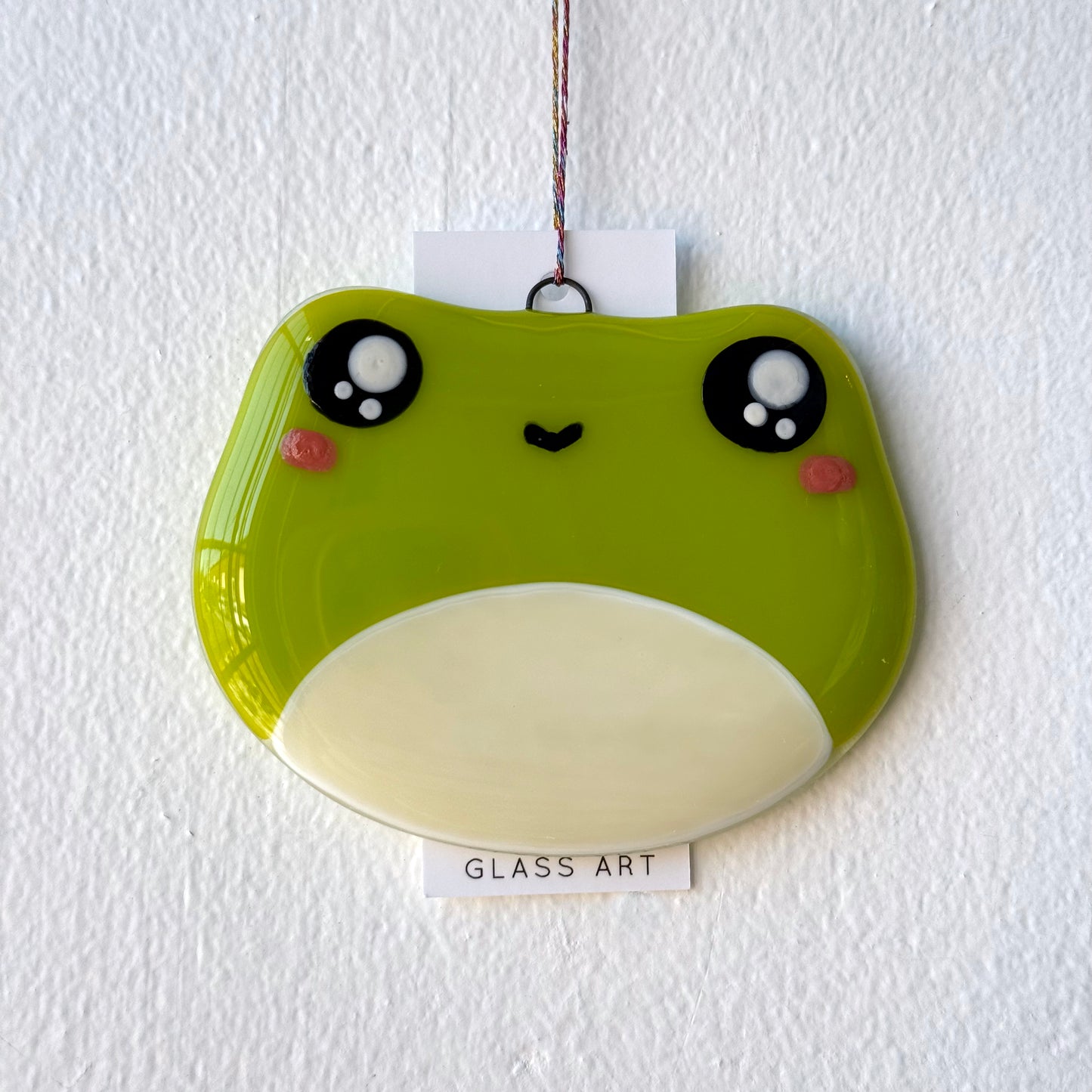 Ribbit-ulously Cute Ornament - Fused Glass