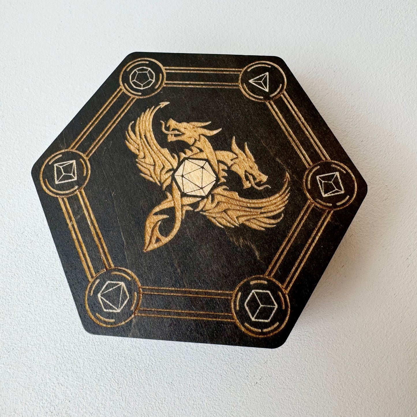 Hexagon Dice Box - Includes Dice