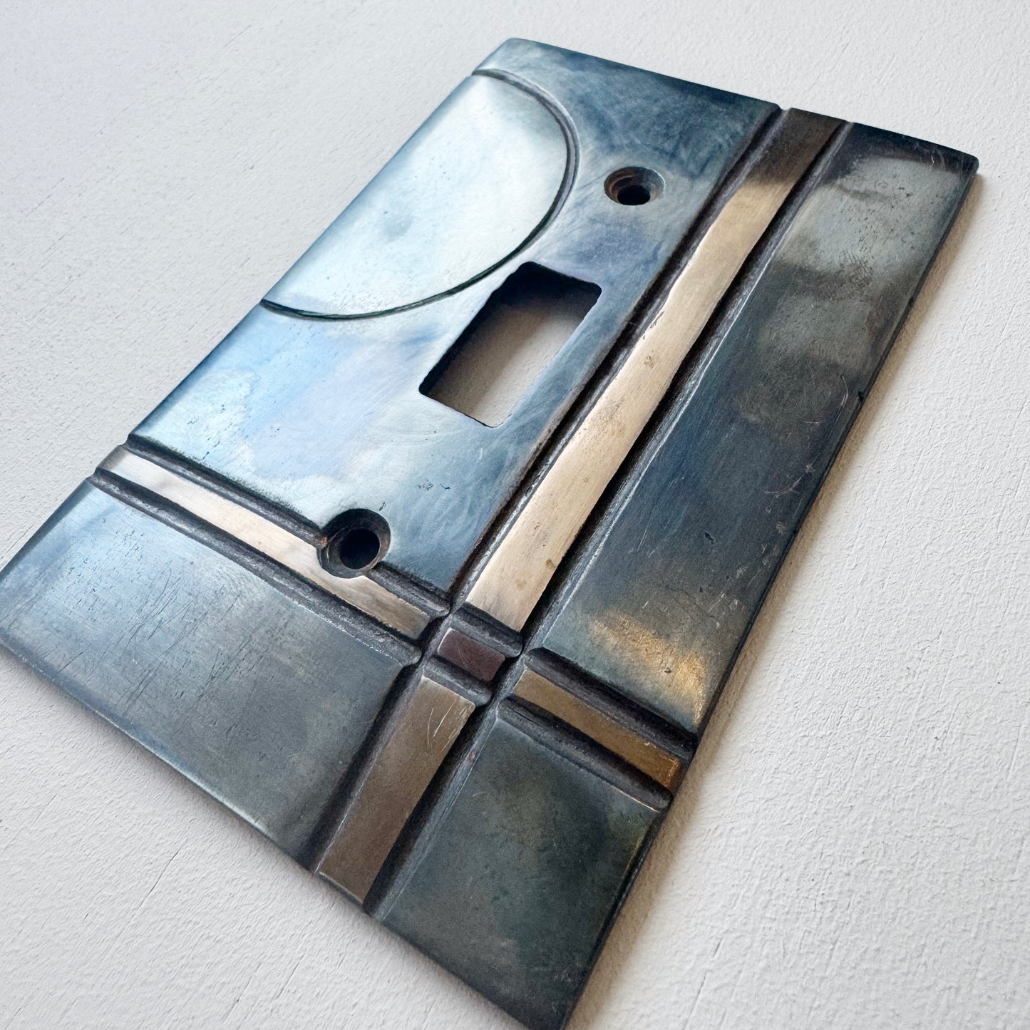 Geometric Light Switch Plate - Standard Toggle Switch