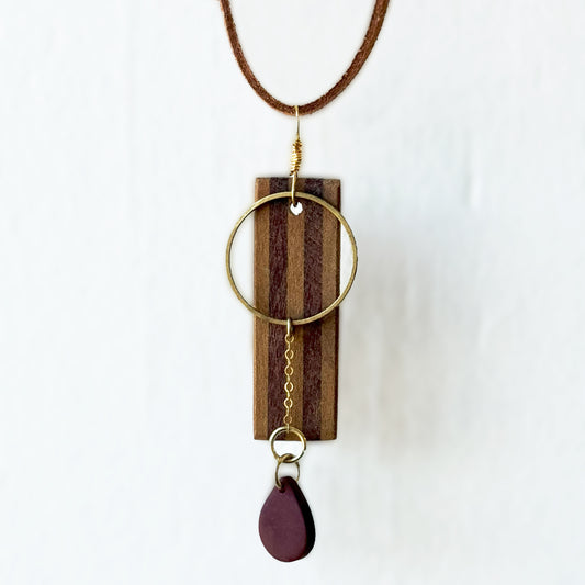 Commander Rammingspeed's Dangle Thangle - Wood Pendant Necklace