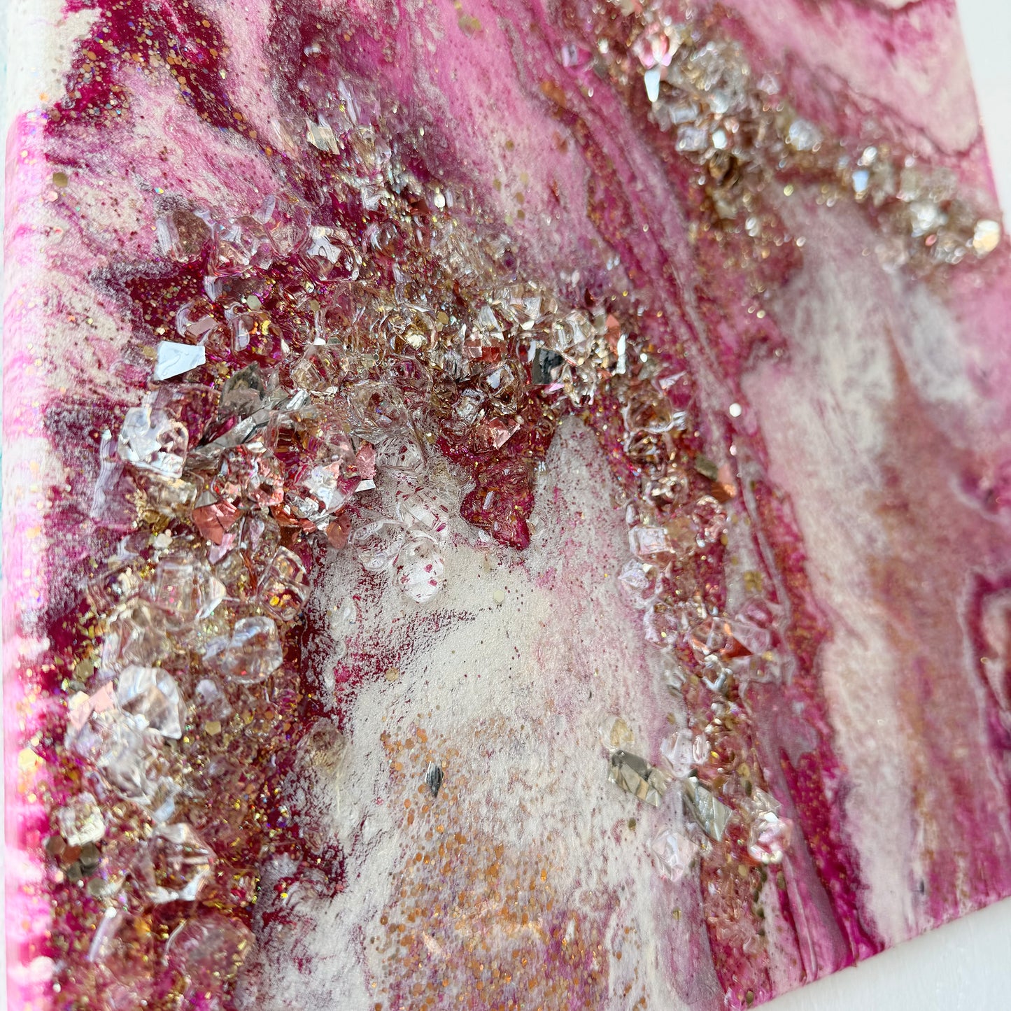 Pretty In Pink - Acrylic & Glitter Original Wall Art - 16x20