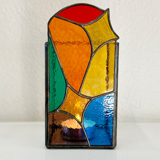 Pride Sparks Votive Holder - Stained Glass