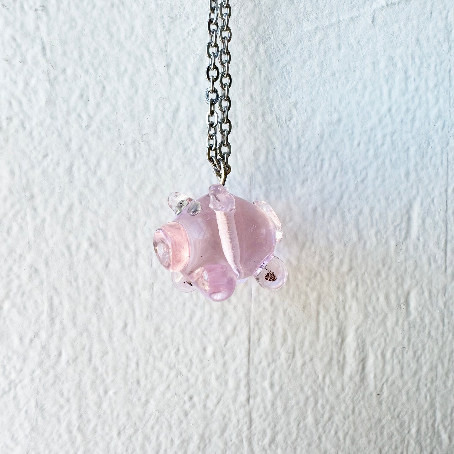 This Little Piggy - Glass Pendant Necklace