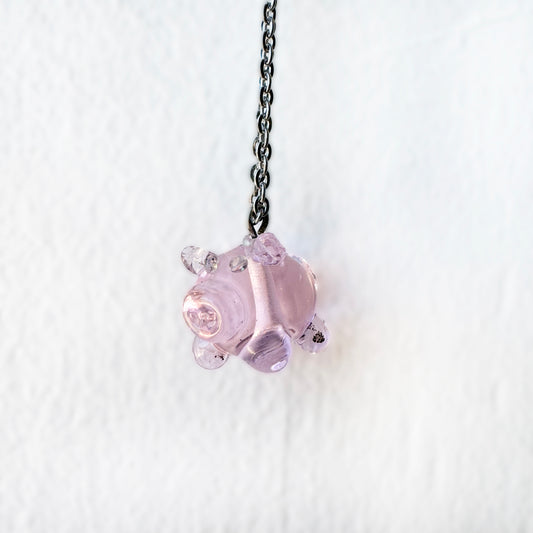 This Little Piggy - Glass Pendant Necklace